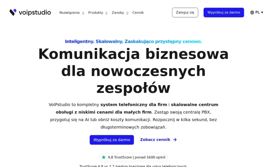 VoIPstudio — strona produktu na stronie producenta (zrzut ekranu)